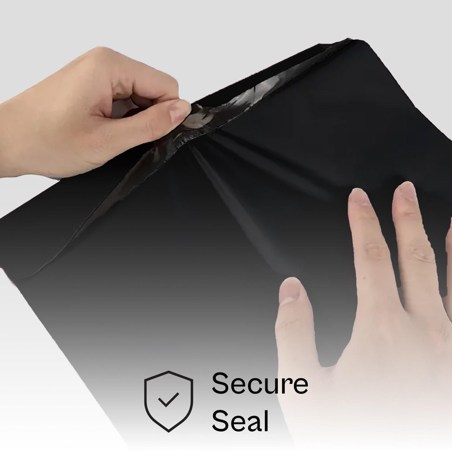 1000 7.5″x10.5″ Black Poly Mailers Shipping Bags Packaging Envelopes – 2 Mil
