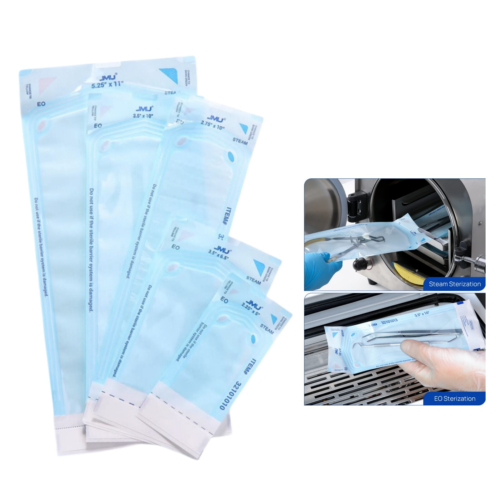 Sterilization Pouches Autoclave Dental Medical Self Seal Pouch Bag 200PCS