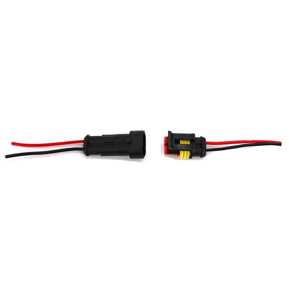 2Pin Way Car Waterproof Male Female Electrical Connector Plug Wire Kit Set Lot