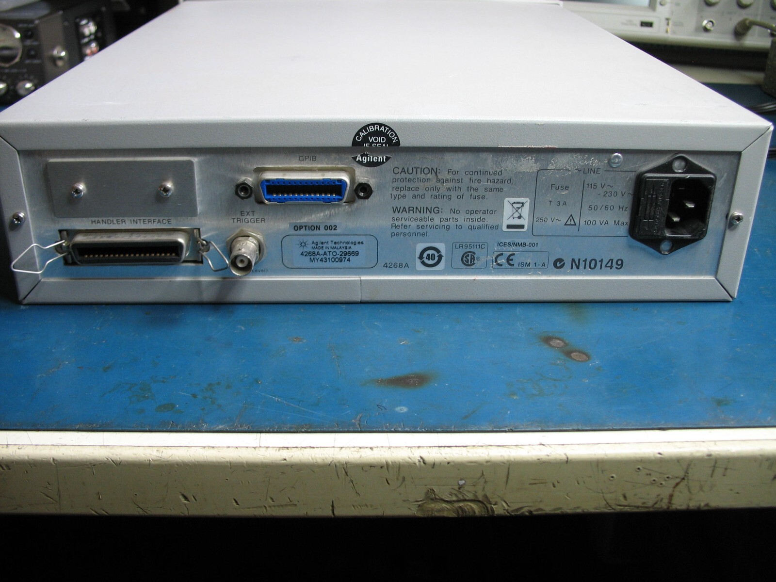 HP Keysight Agilent 4268A 120Hz/1KHz Capacitance Meter