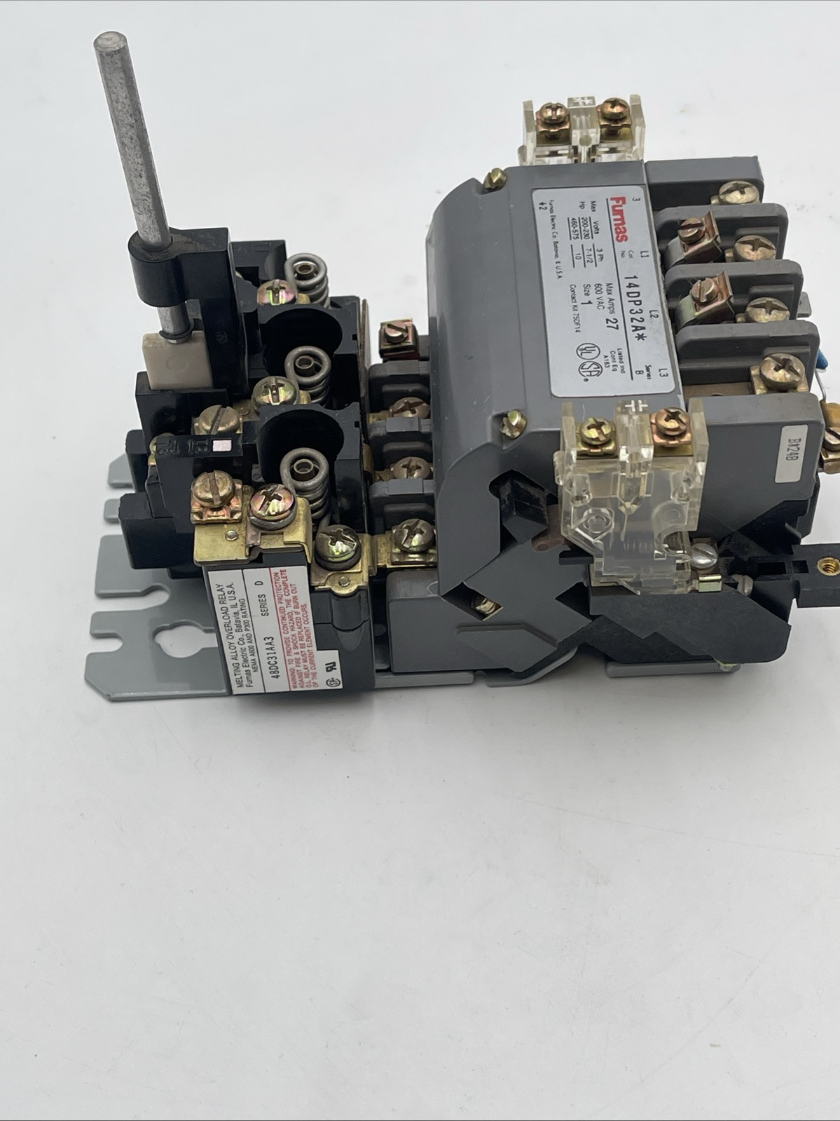 FURNAS 14DP32A SIZE 1 MOTOR STARTER 7 amp 600 VAC(EB1473)