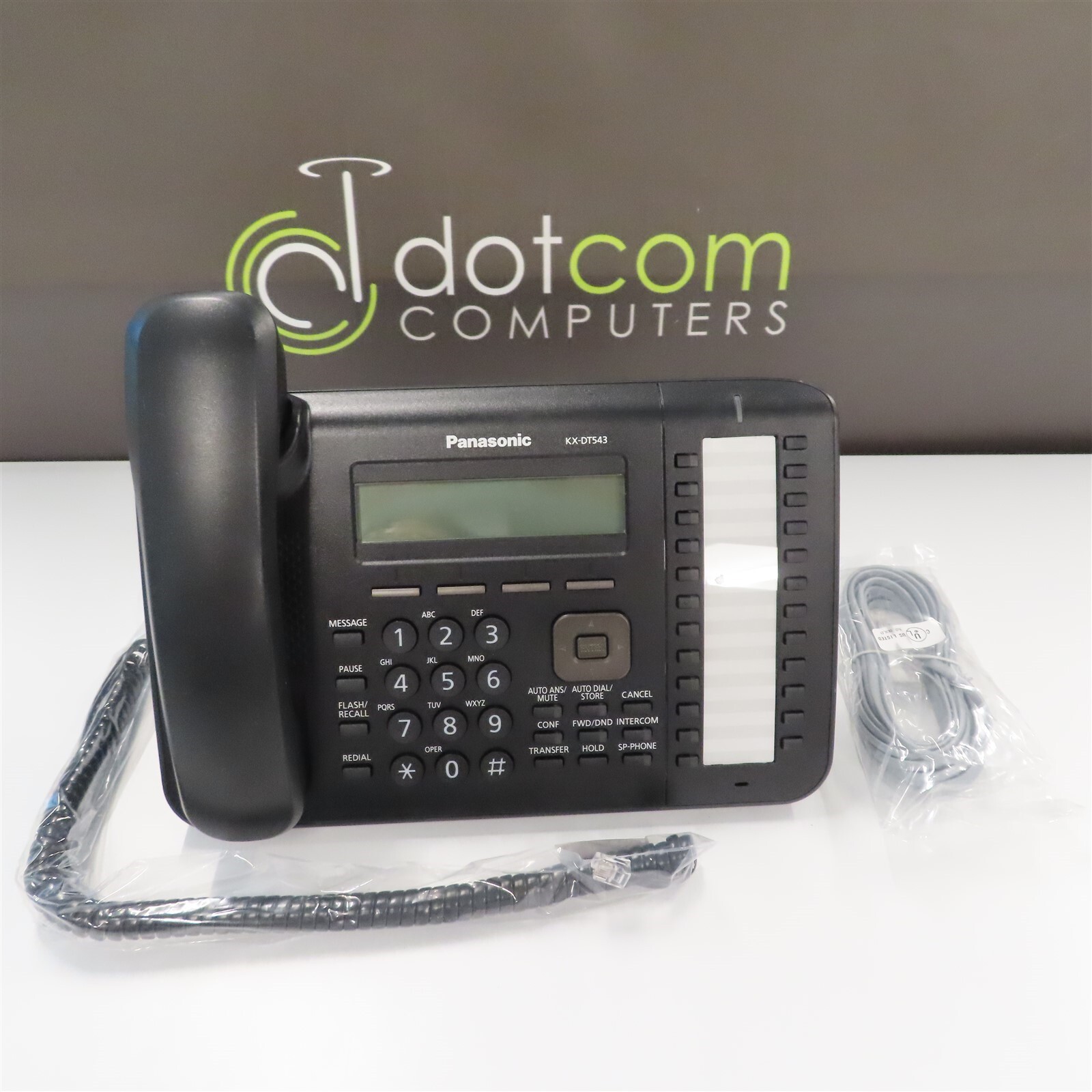 Panasonic KX-DT543-B Black Digital Phone 3-Line Backlit LCD 24 Buttons KX-DT543