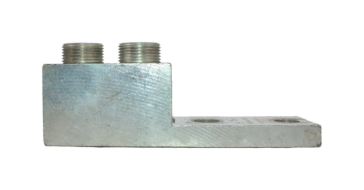 Ilsco D1474 Mechanical Lug Dual‑Rated 2‑Port Aluminum Copper AL9CU