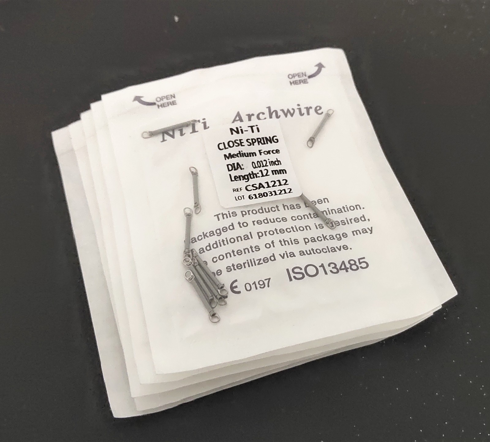 10PCS/Pack Dental Orthodontic Closed Coil Spring 0.012*12mm SALE