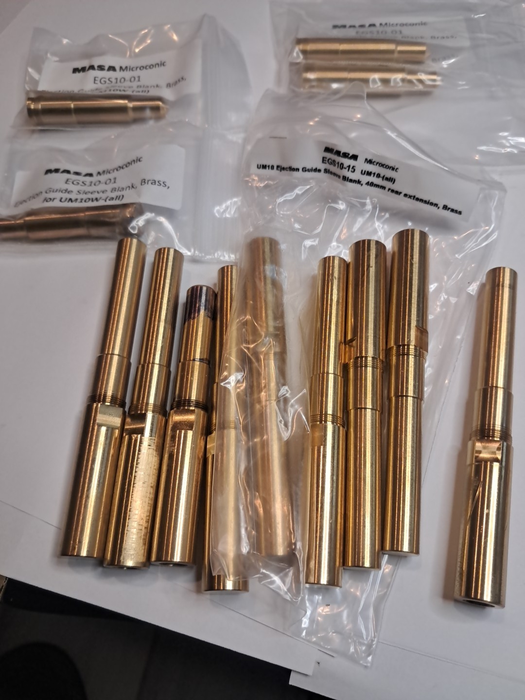 MASA Microconic Egs10 Ejection Guide Sleeve Blanks LOT of 30