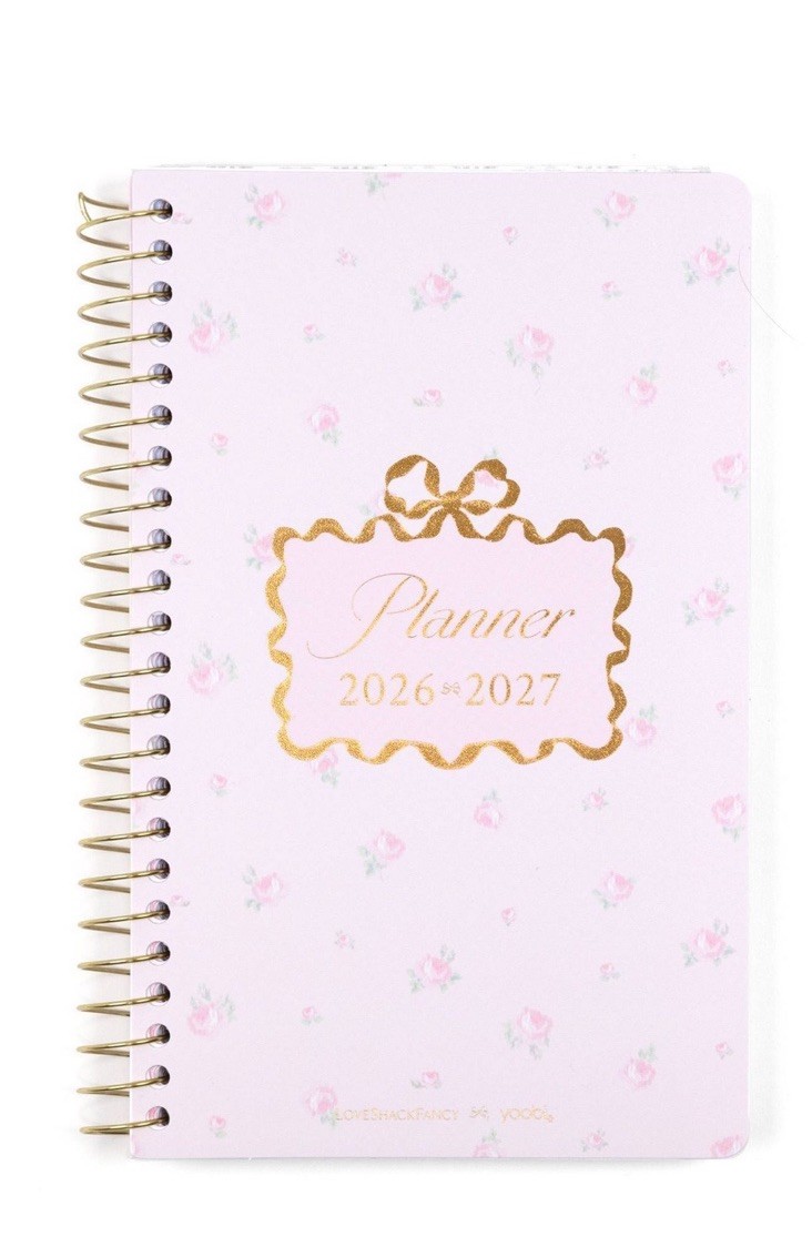 Love Shack Fancy X Target- Yoobi Everblooming Rosettes Planner Ballet Bloom 🌸