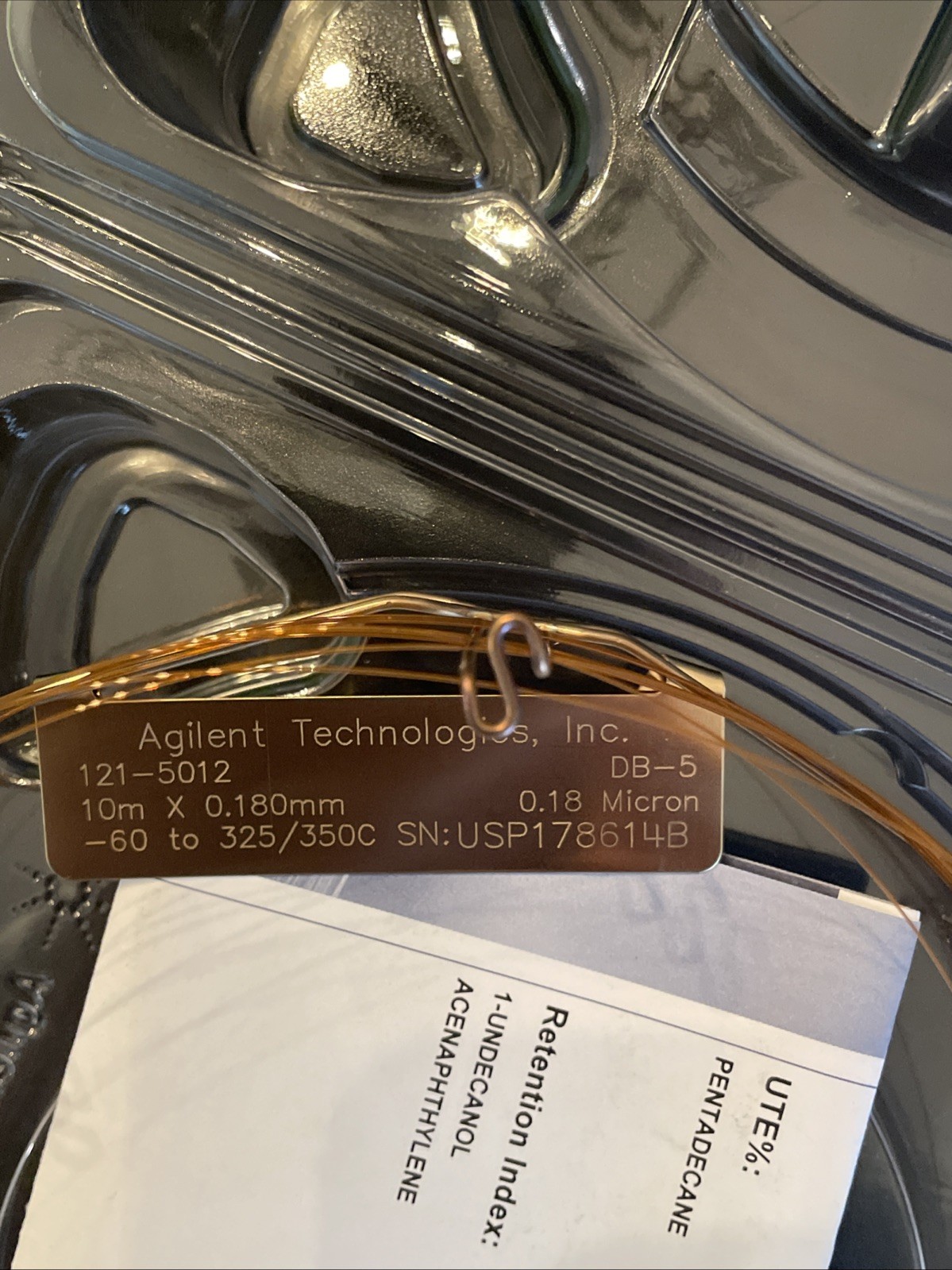 Agilent J&W DB-5 GC Column, 10 m, 0.18 mm, 0.18 µm, 7 inch cage 121-5012