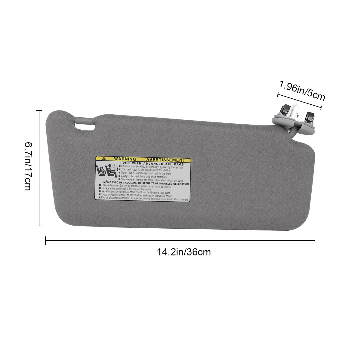 Sun Visor Sunshade Left Driver&Right Side UV proof For Toyota Camry 2007-2011