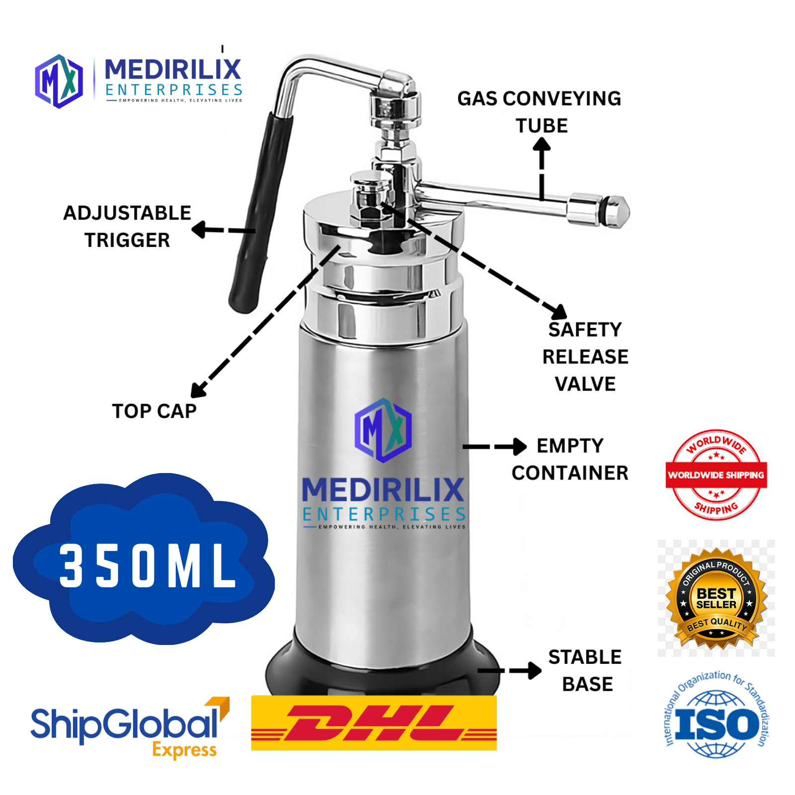 350ML Mini-Cryo-CAN-Liquid-Nitrogen-Cryo-System-for dermatology Cryo Container$#