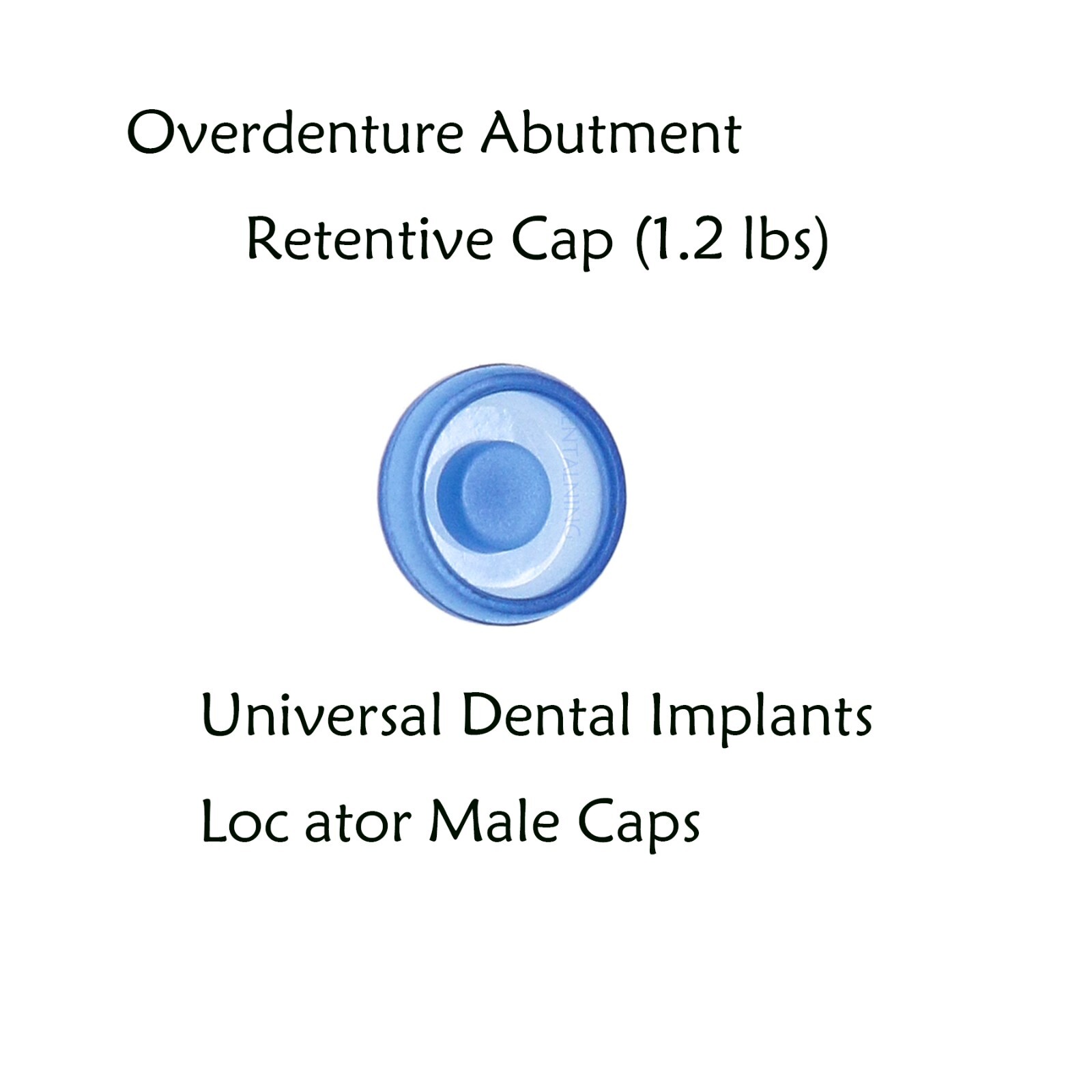 US Dental overdenture Locator Abutment Retention Caps Male Cap Inserts Set
