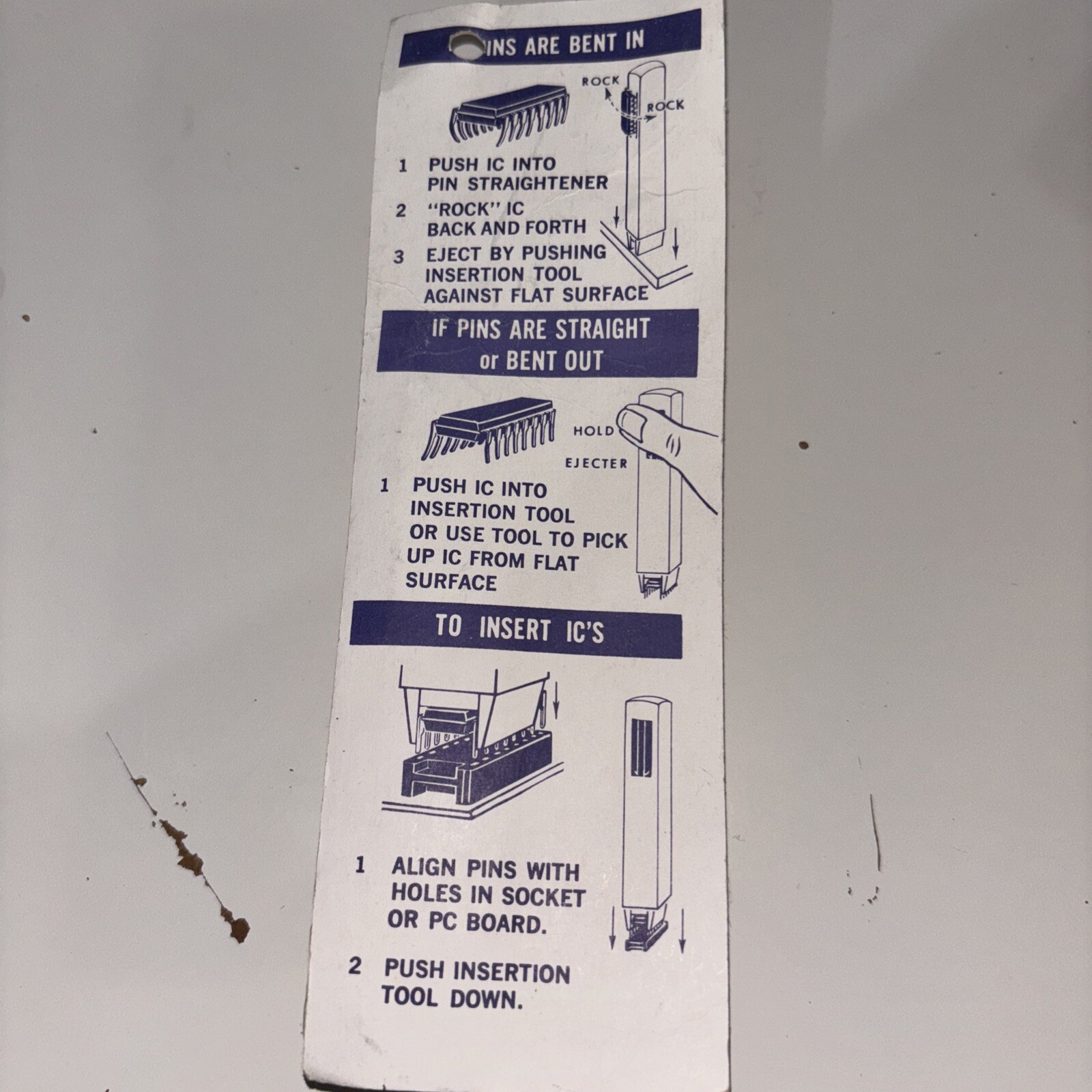 Vintage OK IC Insertion Tool INS-1416 Brand New