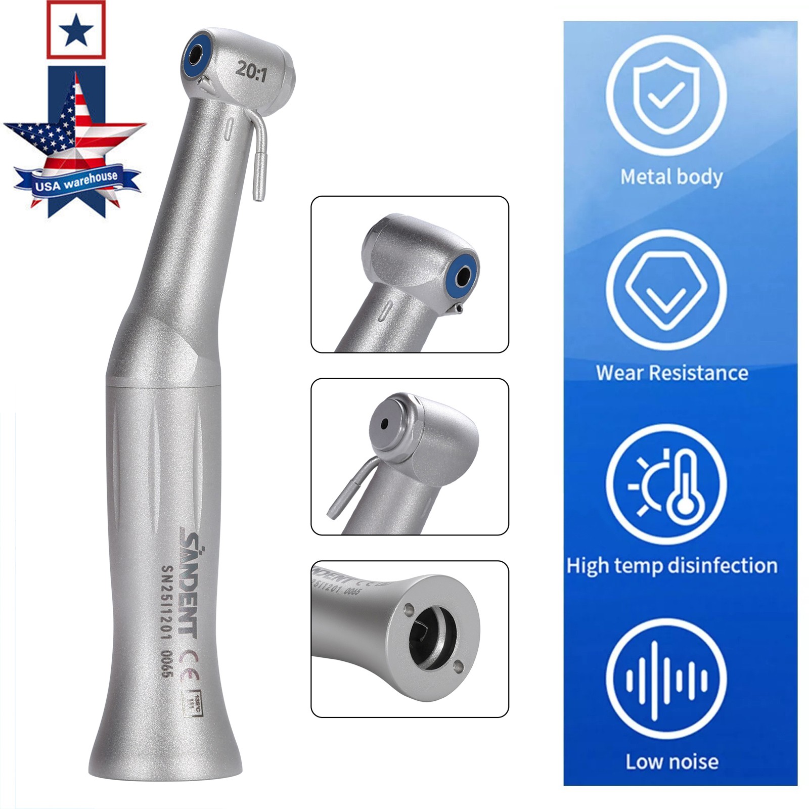 Woodpecker Dental LCD Endo Apex Locator Endodontic Root Canal Finder Measure ty