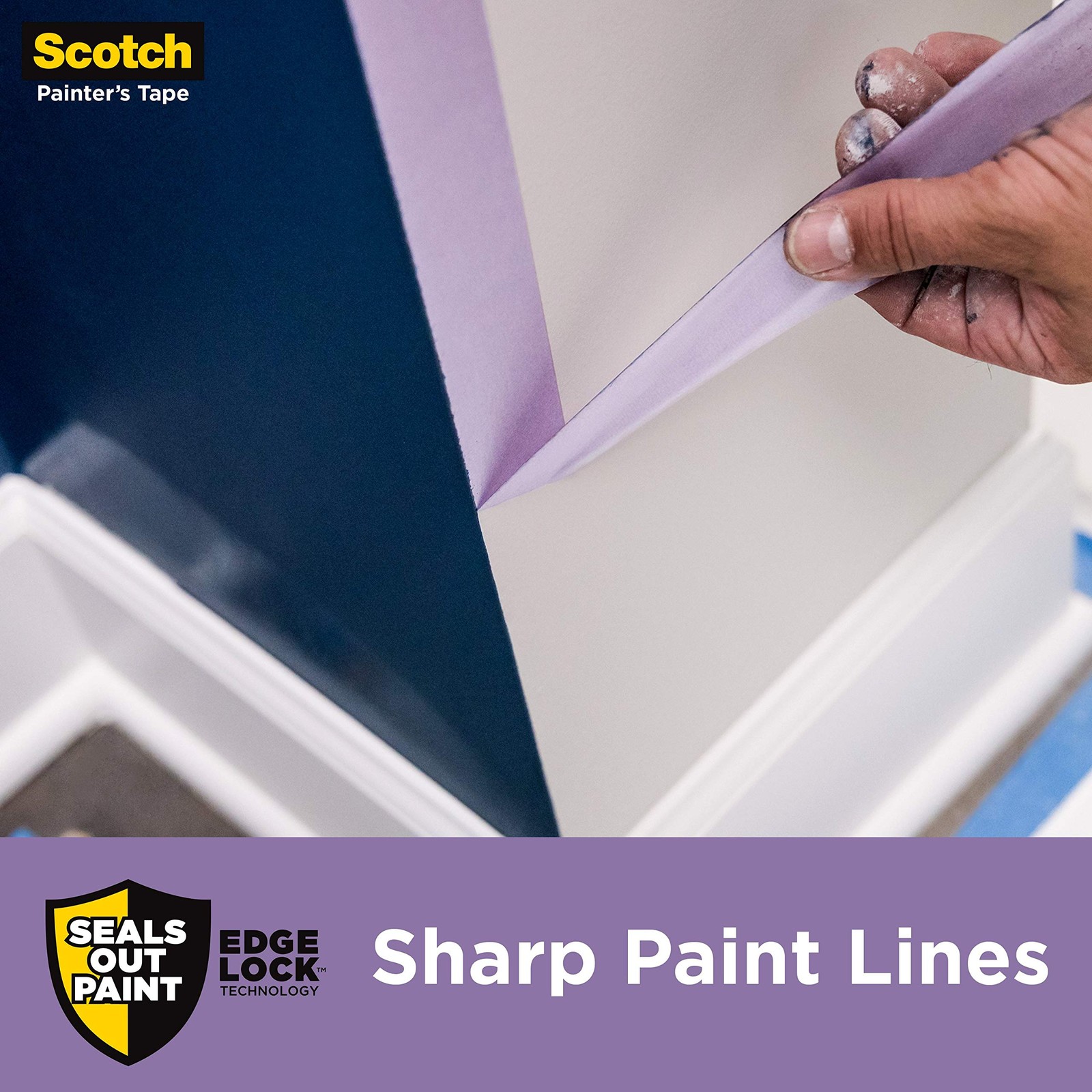 Scotch Delicate Surface Painter’s Tape 1.88 inch 60 Days Residue Free Use