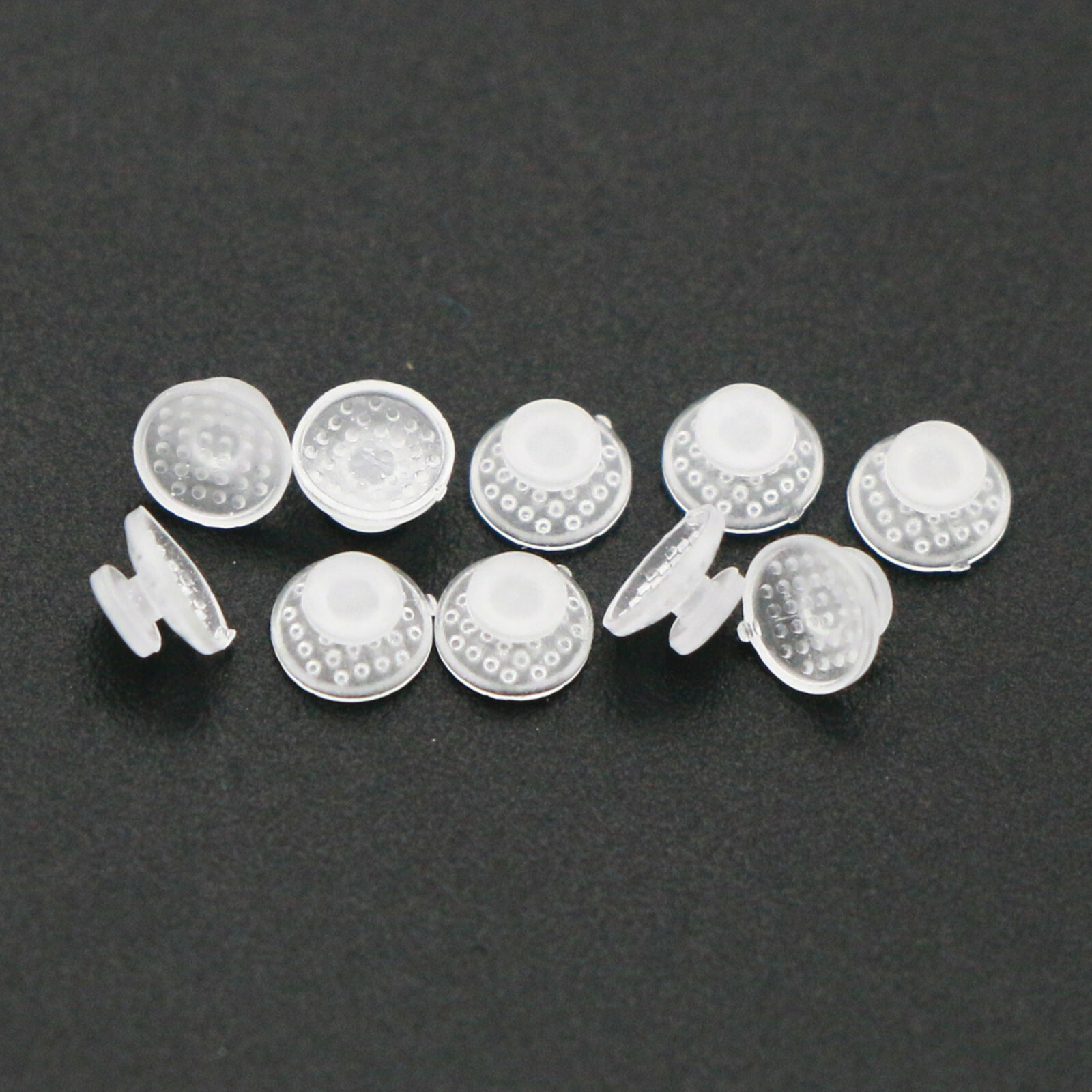 10 Pcs/Pack Dental Orthodontic Ceramic Clear Lingual Button Bondable Round Base