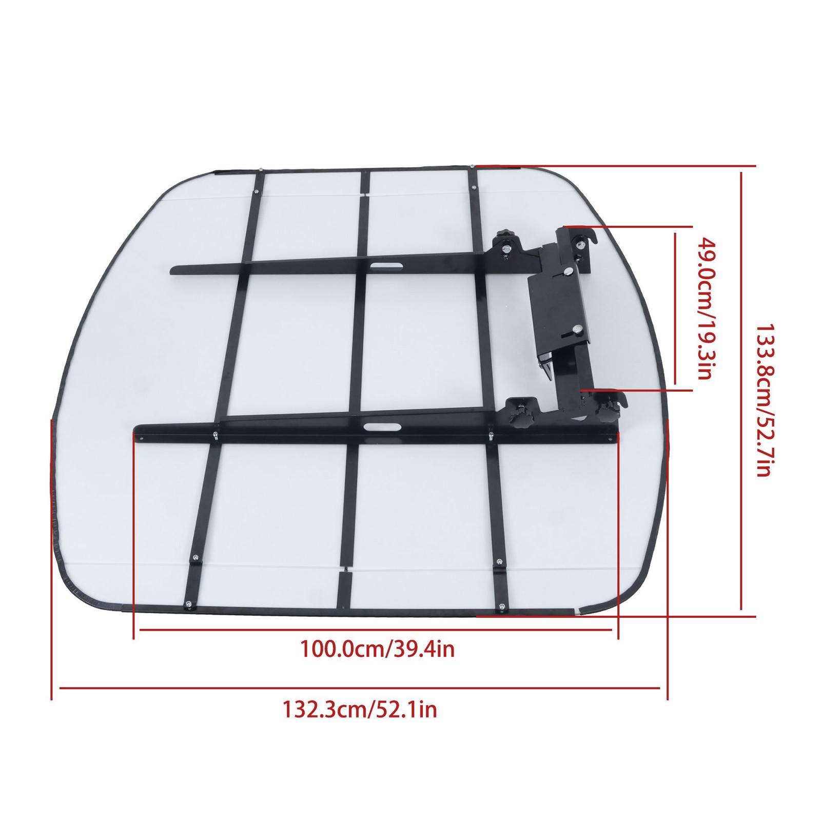 52″ X 52″ For ROPS Block The Rain White Tuff Top Tractor & Mower Canopy