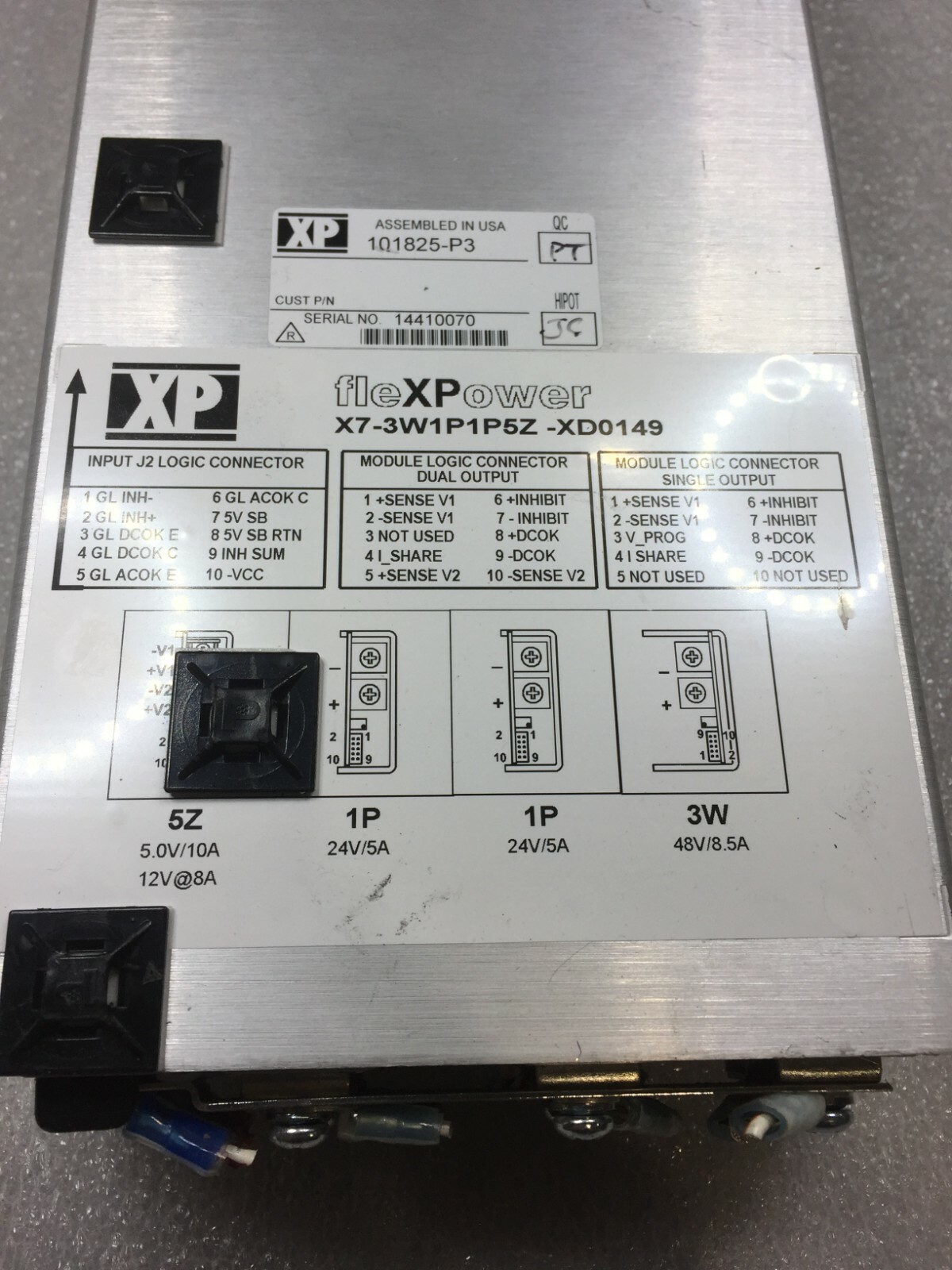 XP Power FLEXPOWER X7-3W1P1P5Z-XD0149 PSU 5V/10A 12V/8A 24V/5A 48V/8.5A FREE S/H