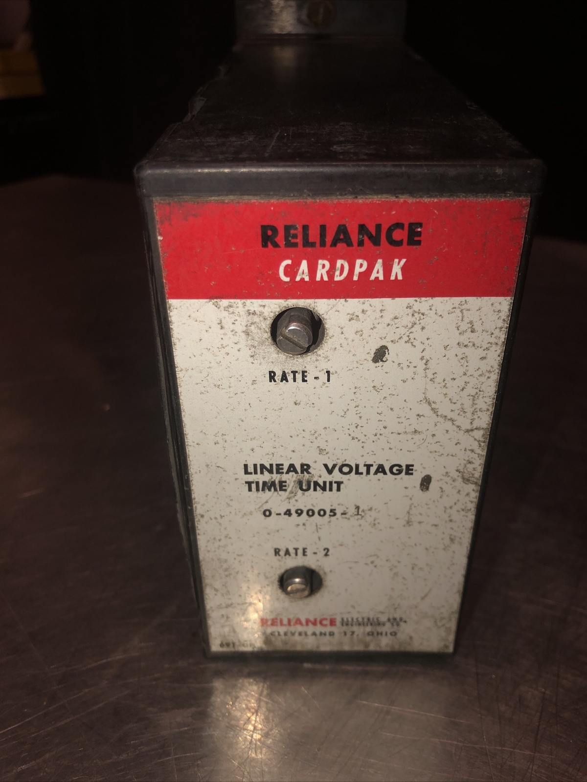 RELIANCE CARDPAK 0-49005-1 LINEAR VOLTAGE TIME UNIT