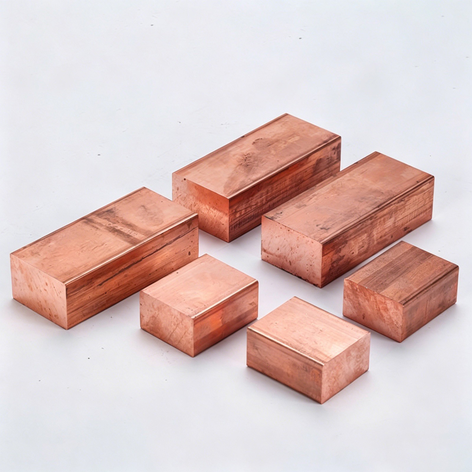 99.9% Pure Copper Block Copper Cube Mold Copper Block Rectangular C11000 Cu-ETP