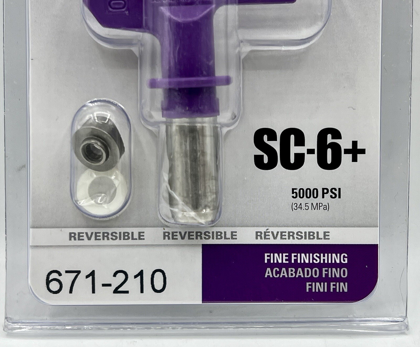 NEW Titan 671-210 5000 PSI SC-6+ Synergy Fine Finish Tip 0.010 in. SHIPS FREE!