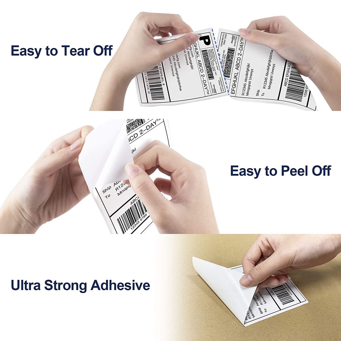 4000-20000 Labels Fanfold 4×6 Direct Thermal Label Shipping Zebra ZP450 ZP505