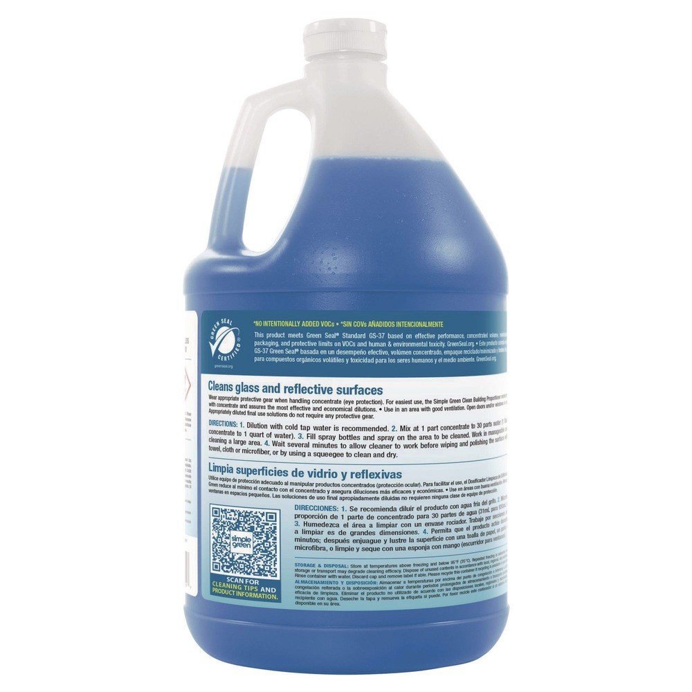 Simple Green 11301 1-gal. Glass Cleaner Concentrate – Unscented (2/CT) New