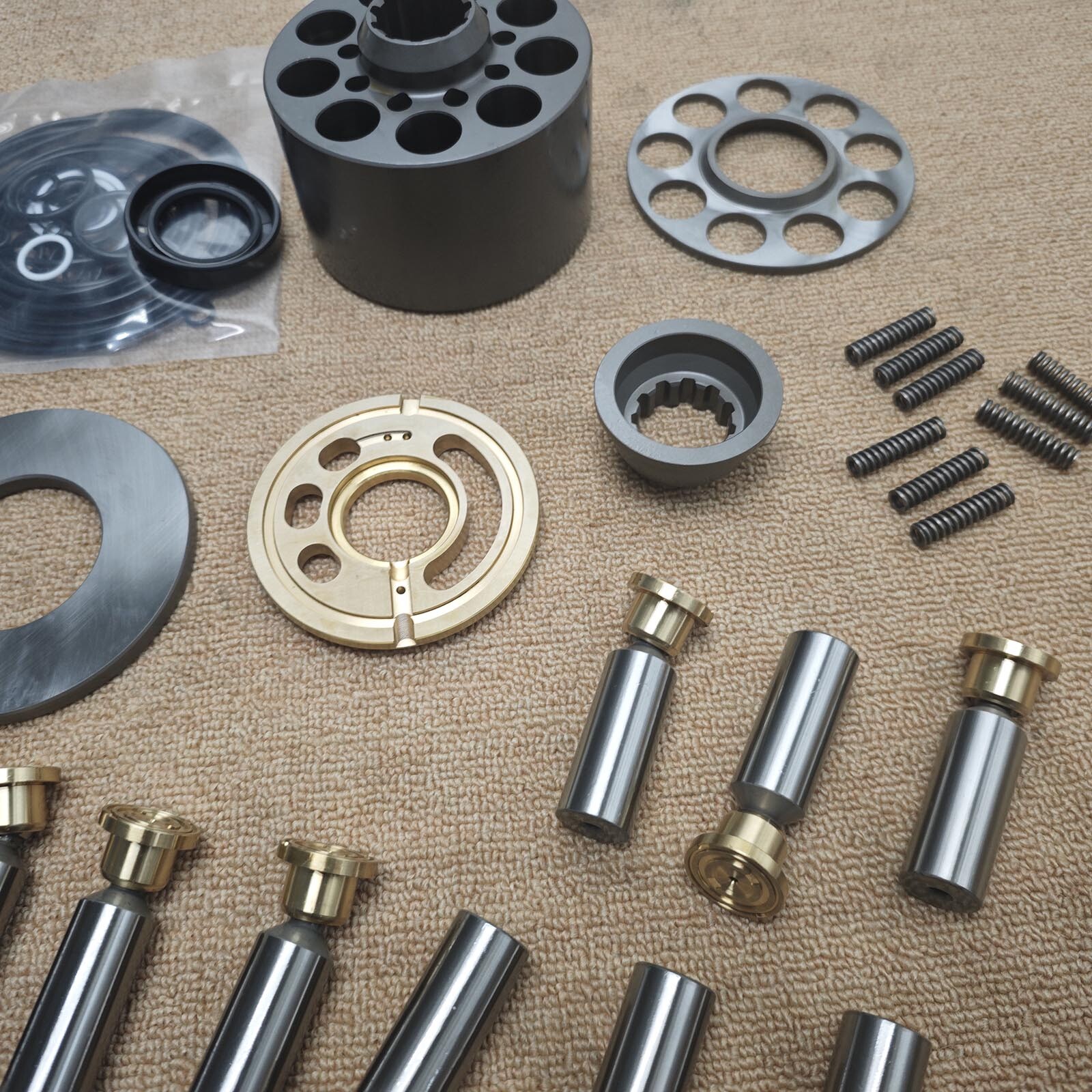 Left Hand Rotating Group Hydraulic for KAWASAKI Pump K3V63DTP K3V63DT Upgraded