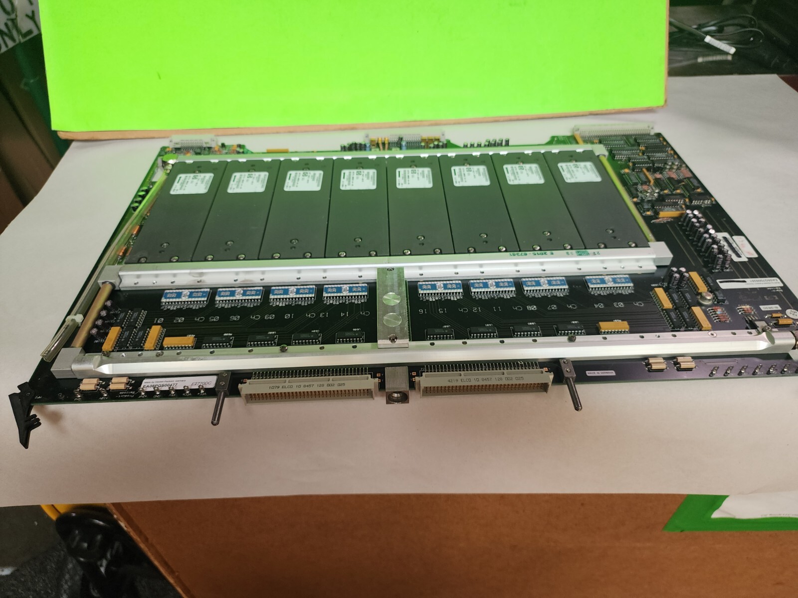 HP/ Agilent 83000 E2770-66501P PCB Board- With 8each – 8mb Modules E2778- 86502