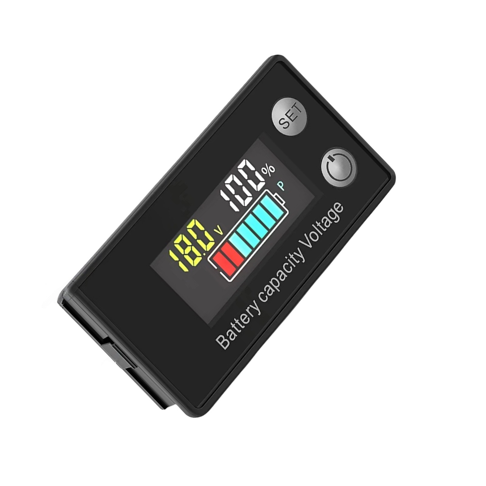 Battery Monitor Meter With LCD Display 12v 24v 36v 48v 60v 72v For Marine Boat