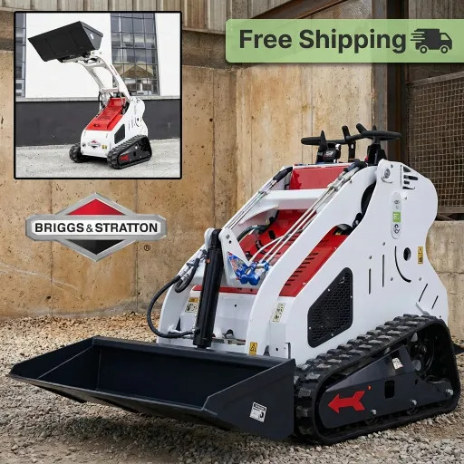 Compact stand-up tracked mini skid steer loader Runtong R420 Engine US in Stock