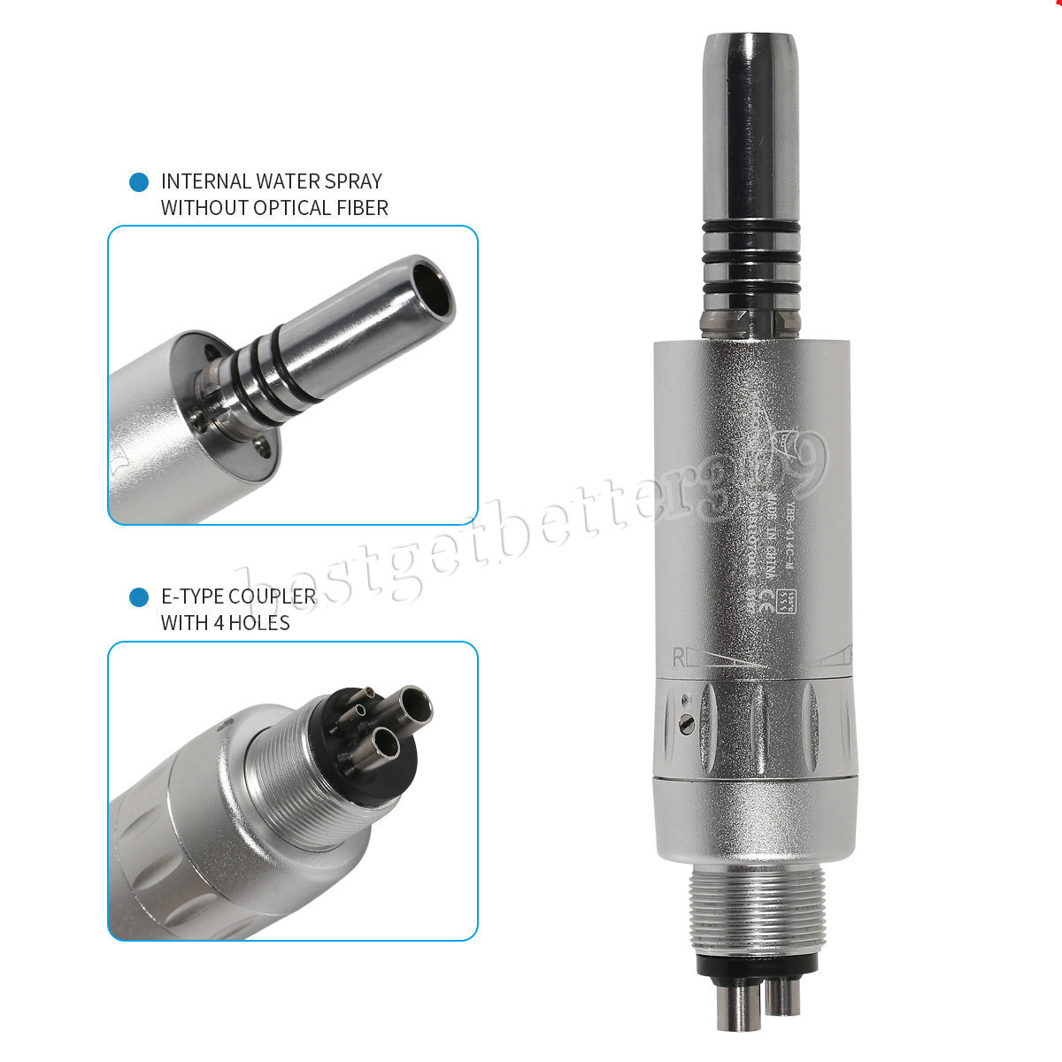 Dental Slow Low Speed Handpiece Push Contra Angle NSK Style Air Motor 4Holes