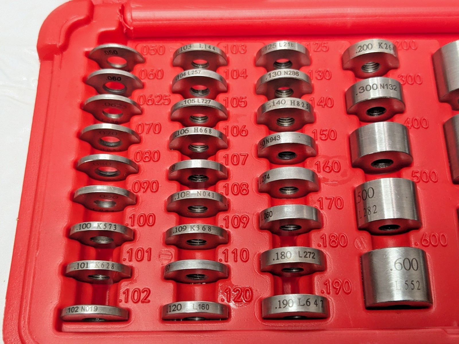SPI 36 Piece Gage Block Set 0.05" to 1'' Range Steel w/Cert 630-4