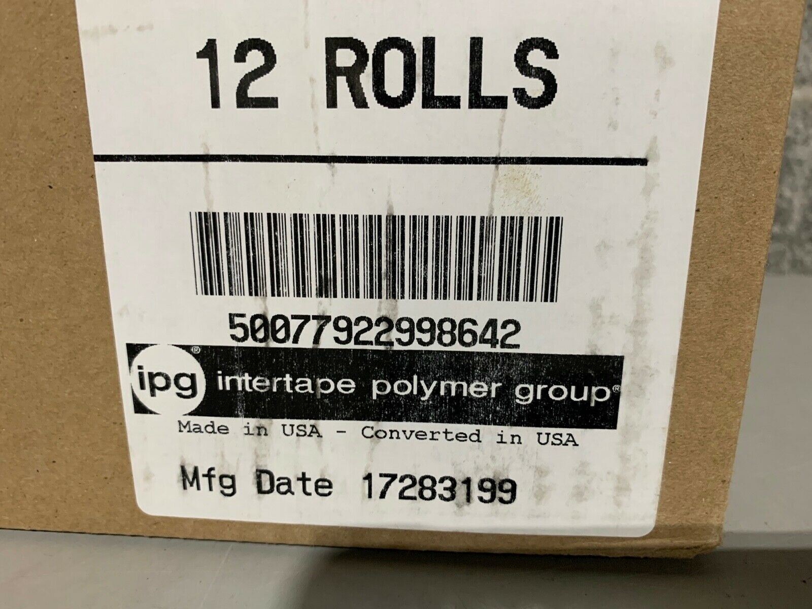 TWO (2) Intertape IPG White Polyethylene Tape PE8 3.77″x36yds Marine Hull Wrap