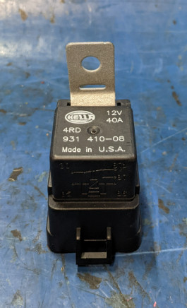 SET of 4 – Hella Original 12V 40A Relay with Bracket 4RD 931 410-08 Made in USA