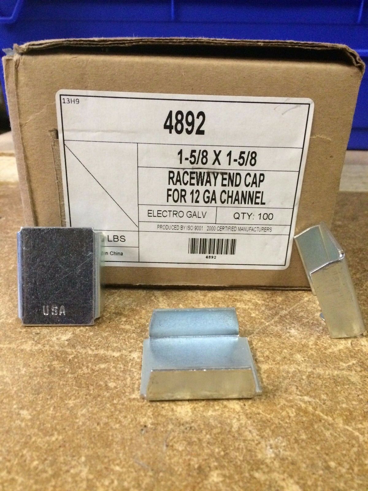 1-5/8″ x 1-5/8″ Raceway End Cap for Unistrut B-Line Channel #4892 P1280