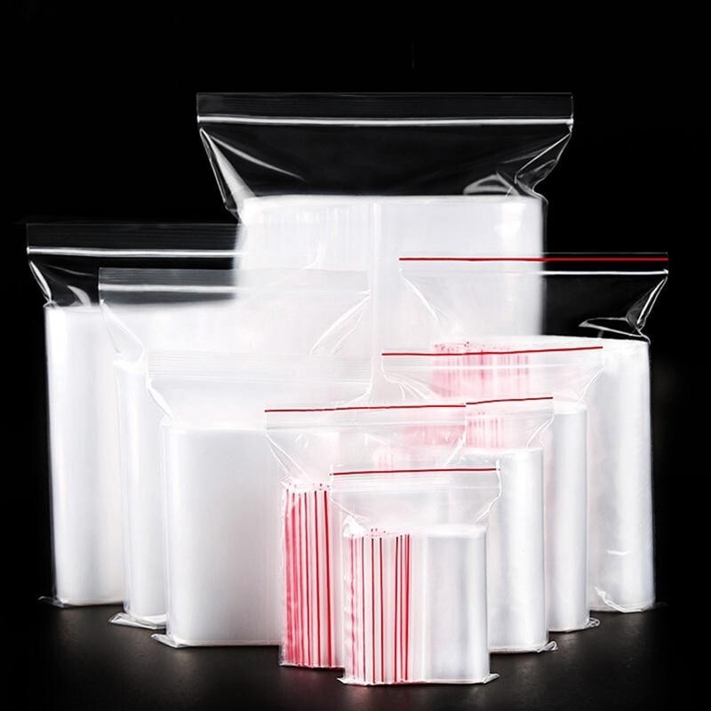 Grip Seal Bags Self Resealable Grip Poly Plastic Clear Zip Lock MIX 2 Mil 2ML