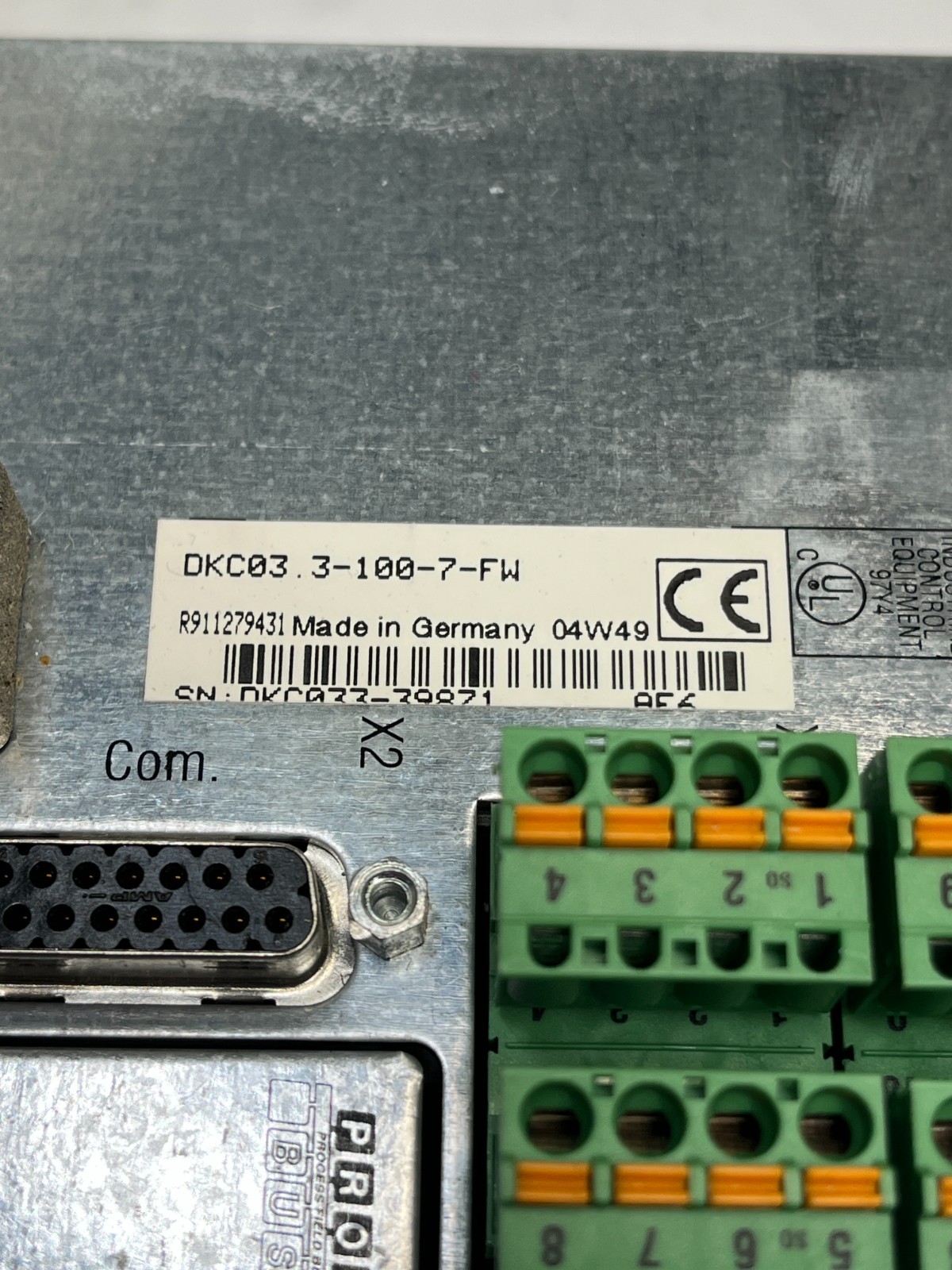 Rexroth DKCXX.3-100-7 ECO Drive Controller 480V 40A Input
