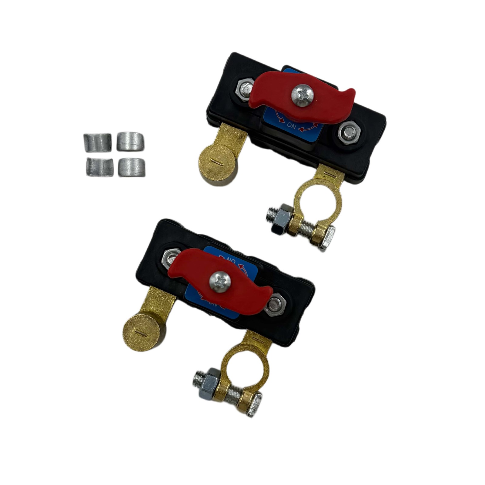 2Pcs Universal Battery Disconnect Switch 12V / 24V Cut Off Isolator for Cars RV