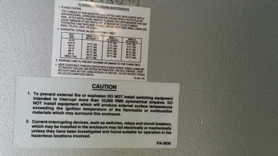 0-Z Gedney Ser D1P Panelboard Explosion & Fire Proof 225 amp 3 Ph D1P28-24-GB