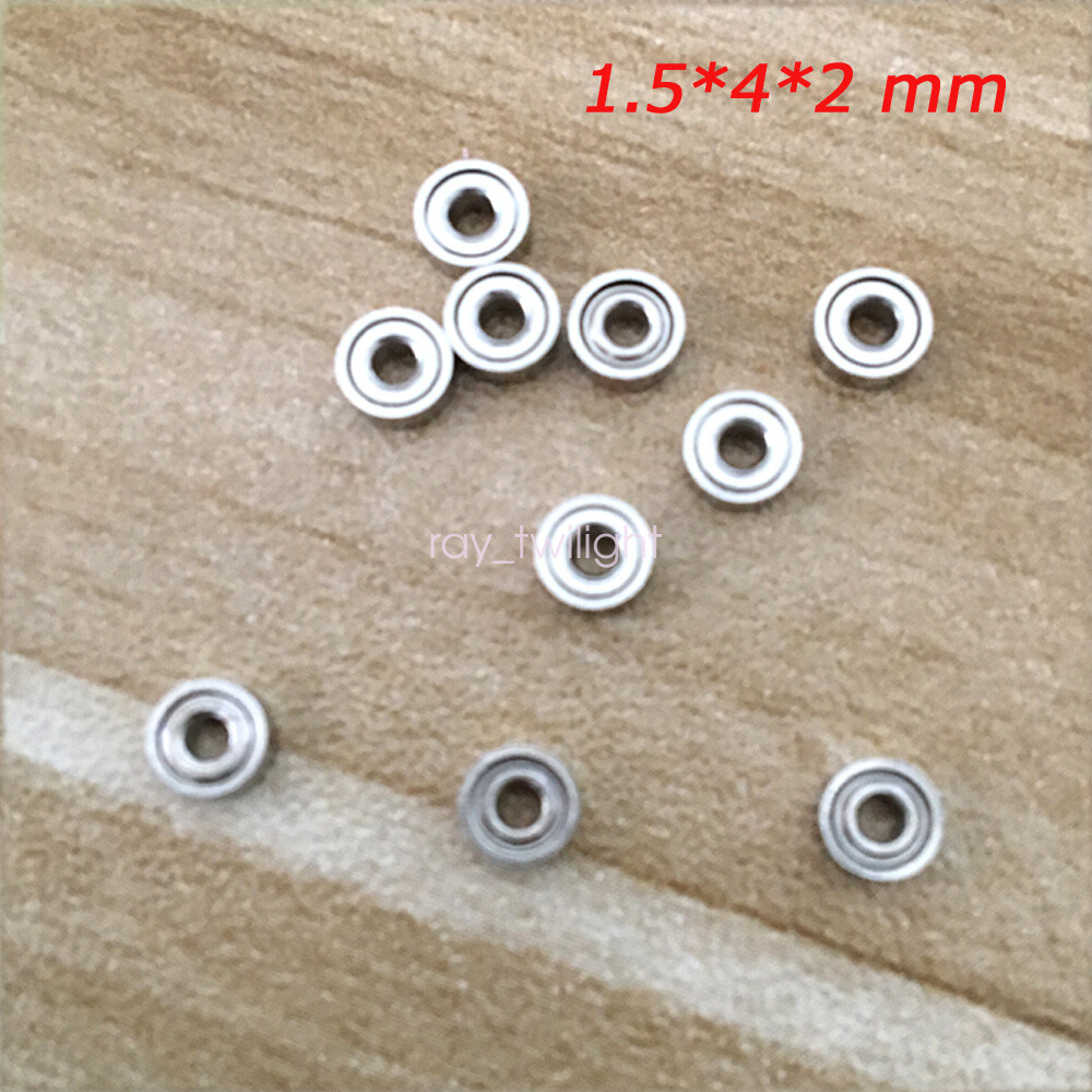 New 10~100PC (1.5 x 4 x 2 mm) 681XZZ Metal Double Shielded Ball Bearings For Toy