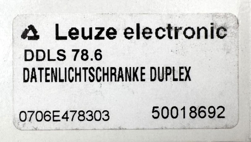 Leuze electronic DDLS 78.6 data photoelectric sensor duplex 12-30VDC -unused/original packaging-