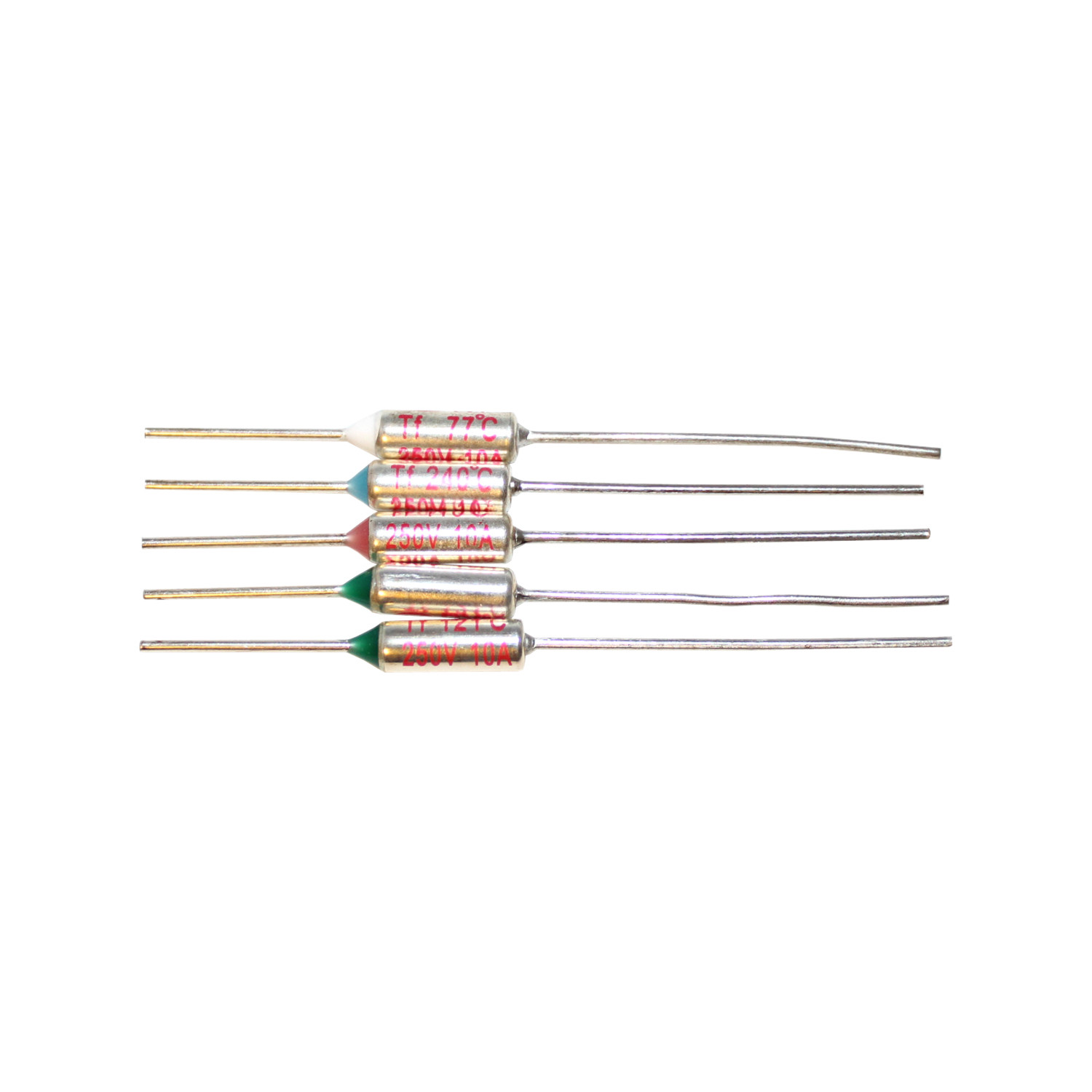 5 PCS RY TF Cutoffs Thermal Fuse 152°C 152 Degree 10A AC 250V