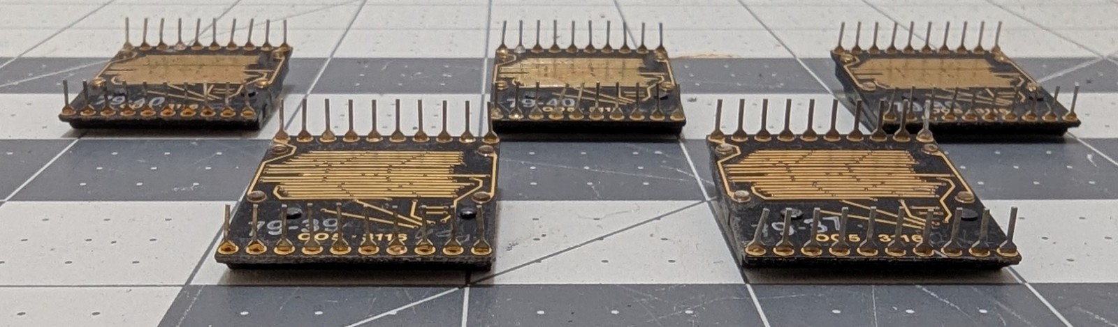 Vintage 5 Pcs LITRONIX DL1416 AM, 4-Digit 16-Segment LED DISPLAY (USED)