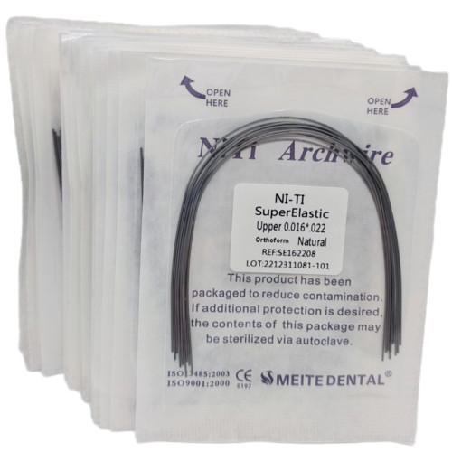 Dental Orthodontic Super Elastic Niti Round/Rectangular Arcos Arch Wires Natural
