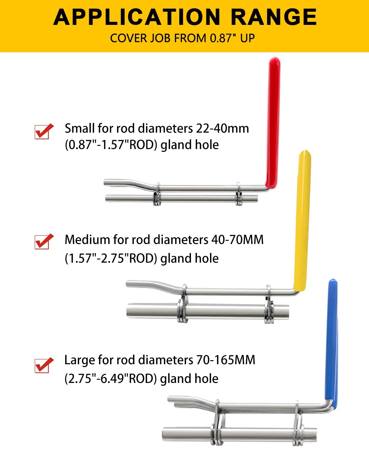 Hydraulic Seal Installation Tools, Hydraulic Cylinder Piston Repair Seal Kit, U-