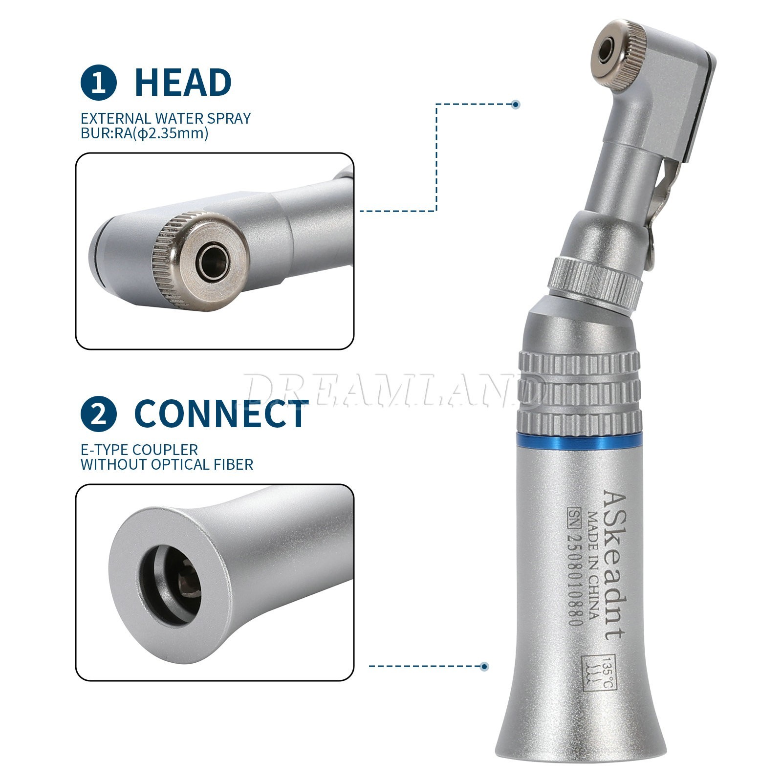 10x NSK Style Dental Slow Low Speed Contra Angle Handpiece Latch type E-Type u