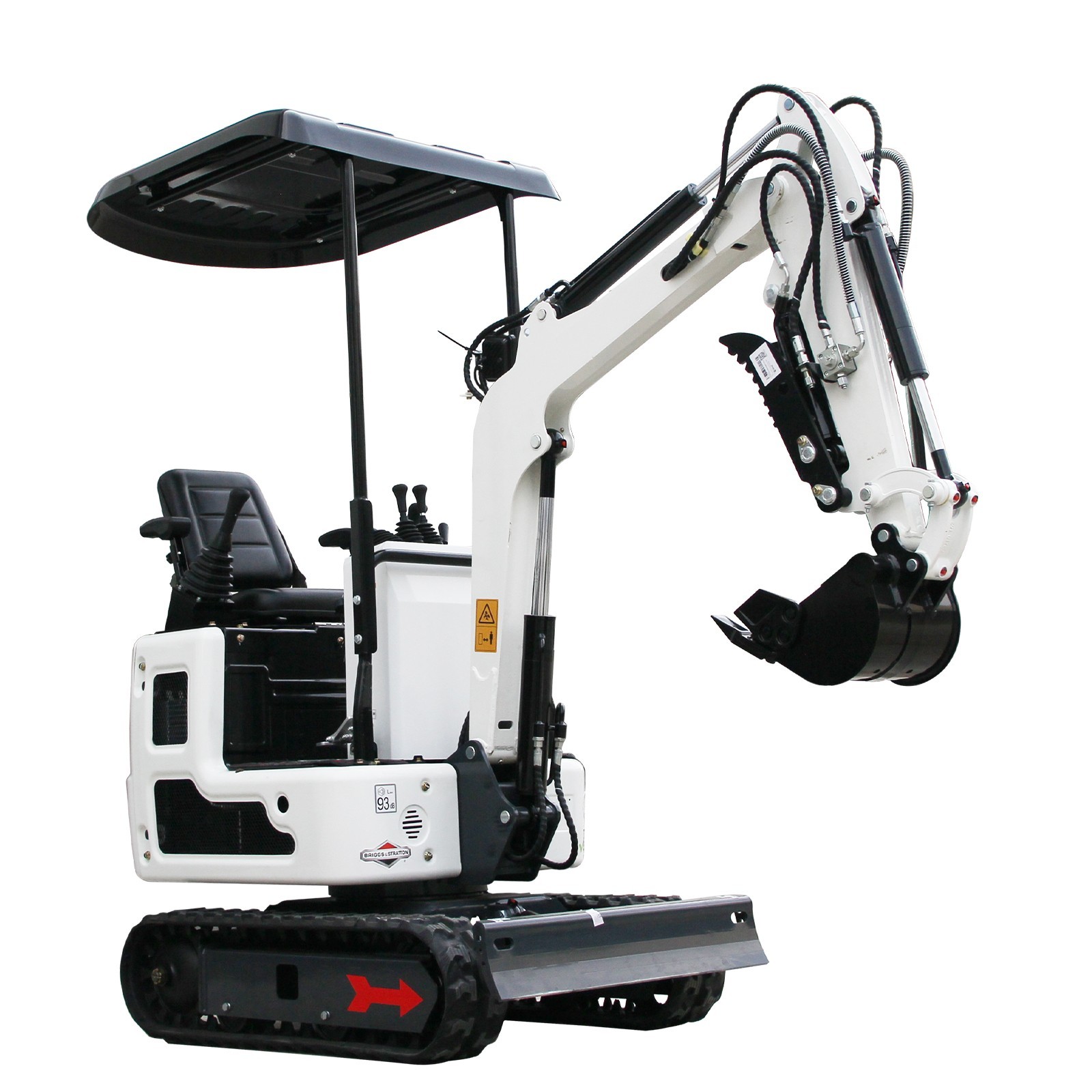 1 Ton Mini Excavator B&S Engine, Hydraulic thumb, Pilot system, Free Shipping