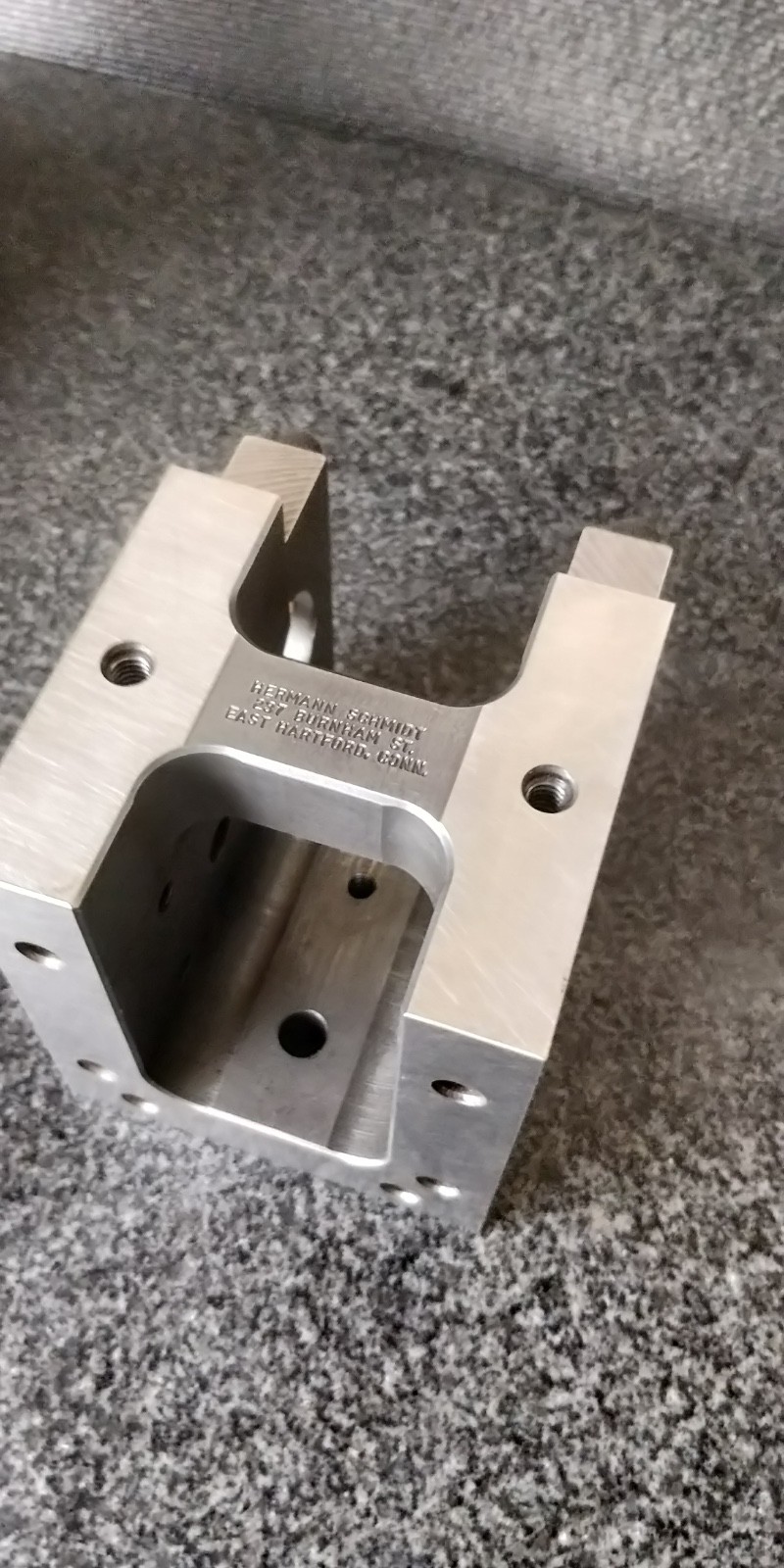 HERMANN SCHMIDT MCV CUBE ~ Master reference 3″ x 3-1/4″ x 3-3/4″ V block