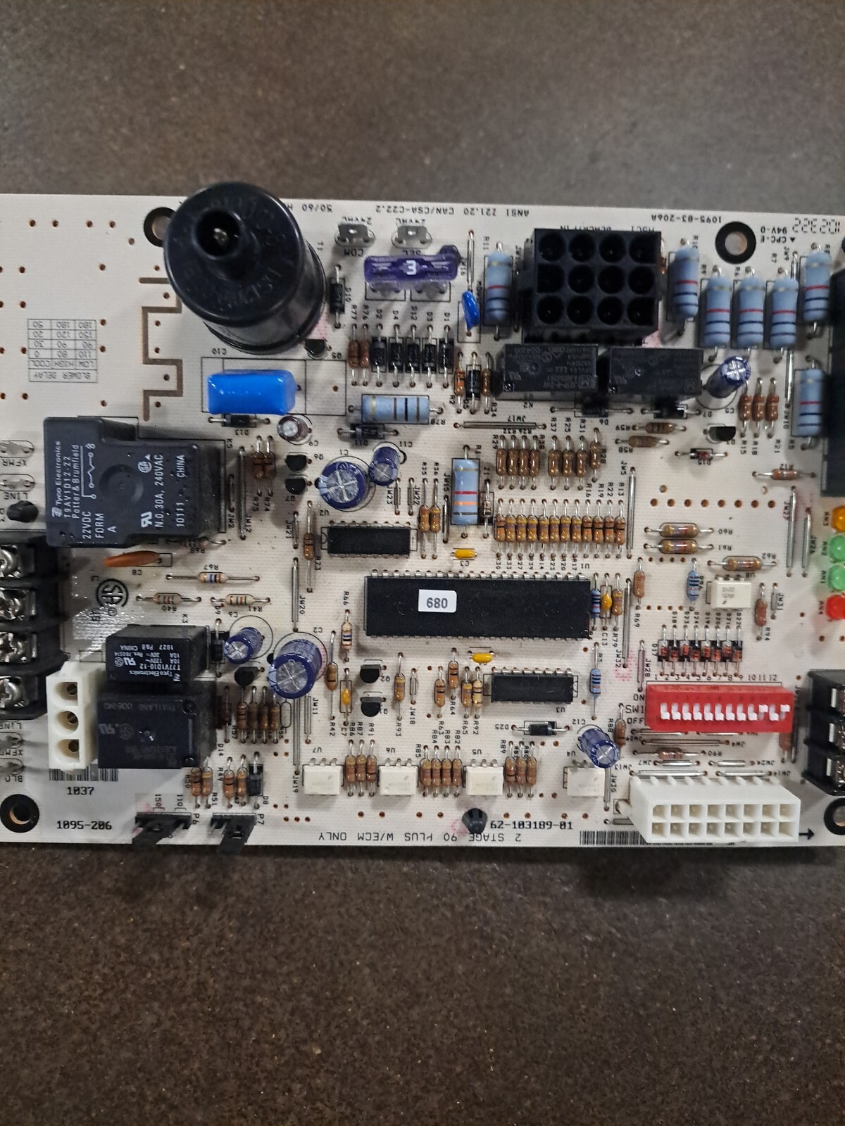 Rheem Ruud Weather King 62-103189-01 Furnace Control Circuit Board 1095-206