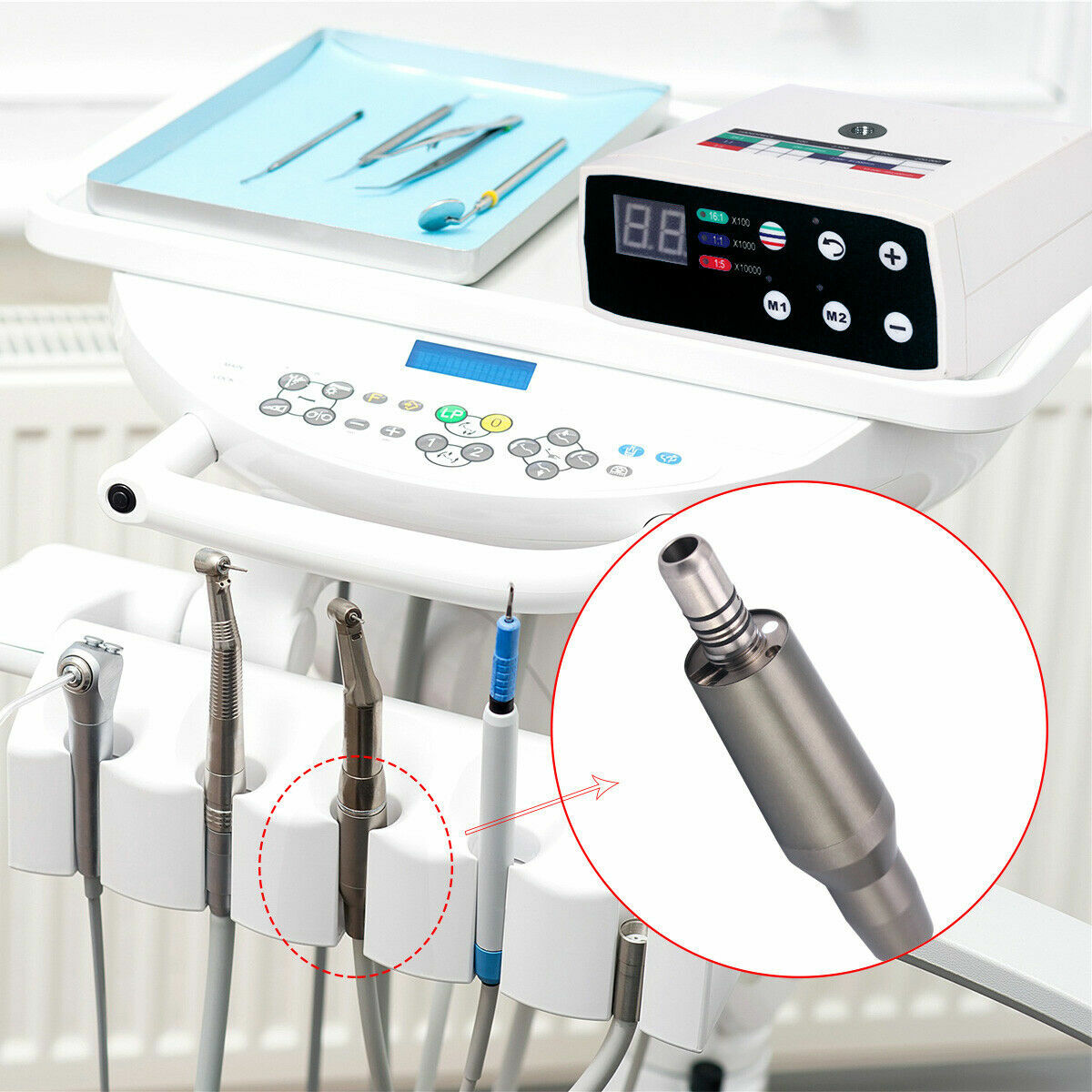 NSK Style Dental Brushless LED Micro Motor /1:5 Increasing Handpiece