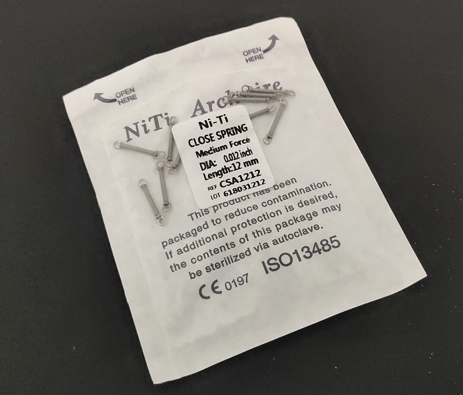 10PCS/Pack Dental Orthodontic Closed Coil Spring 0.012*12mm SALE